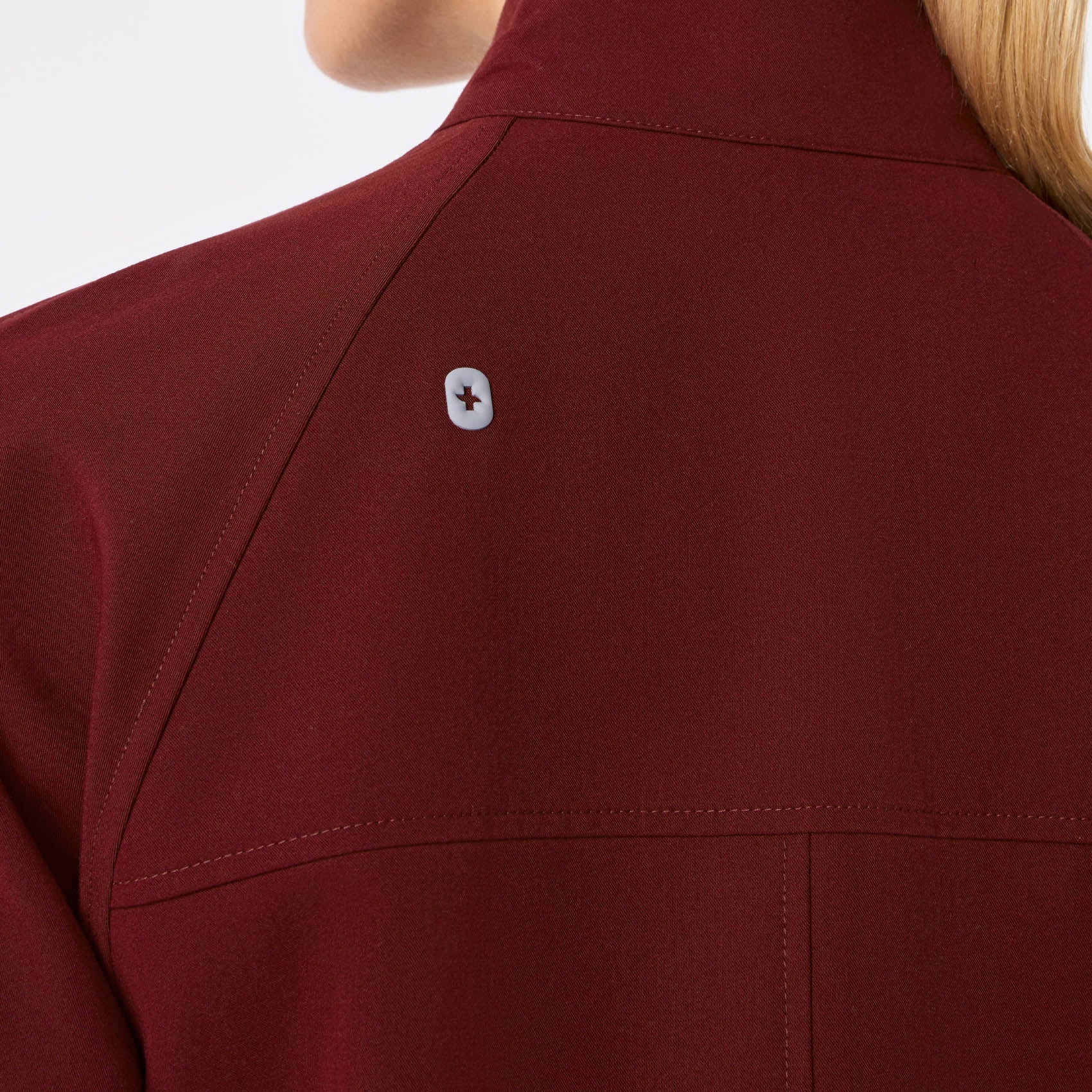 women's Burgundy Sydney - Scrub Jacket - Image 5