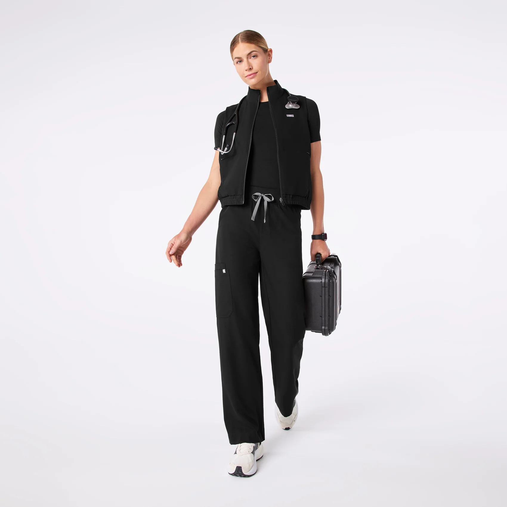 women's Black Sydney Vest - Image 2