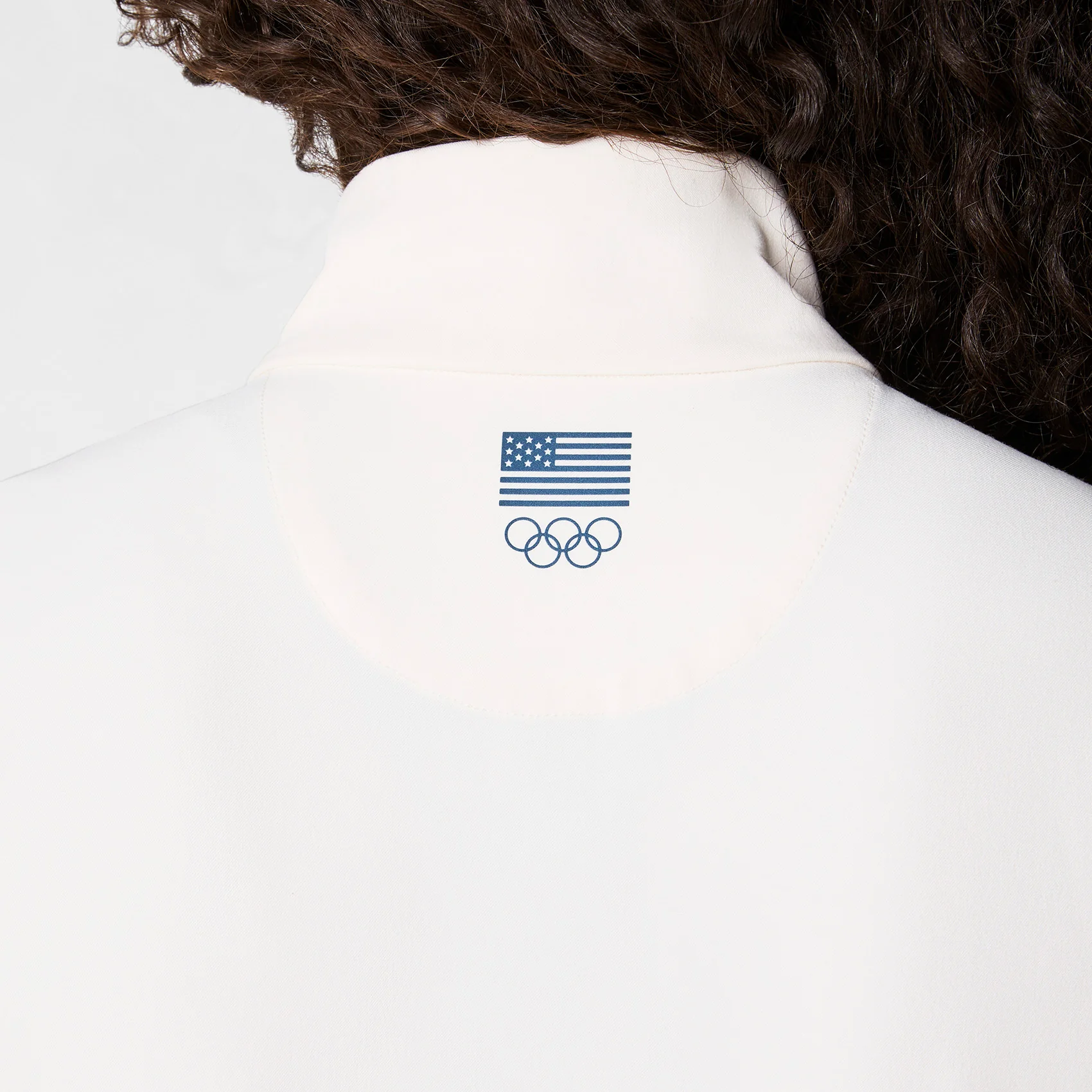 women's Off White FIGS x Team USA Longsleeve Straight Leg - Scrubjumpsuit™ - Image 4