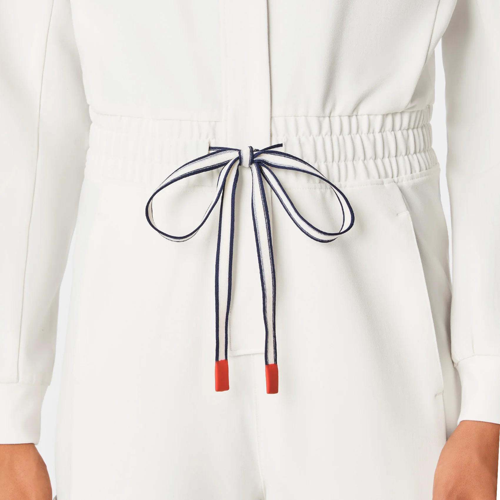 women's Off White FIGS x Team USA Longsleeve Straight Leg - Scrubjumpsuit™ - Image 7
