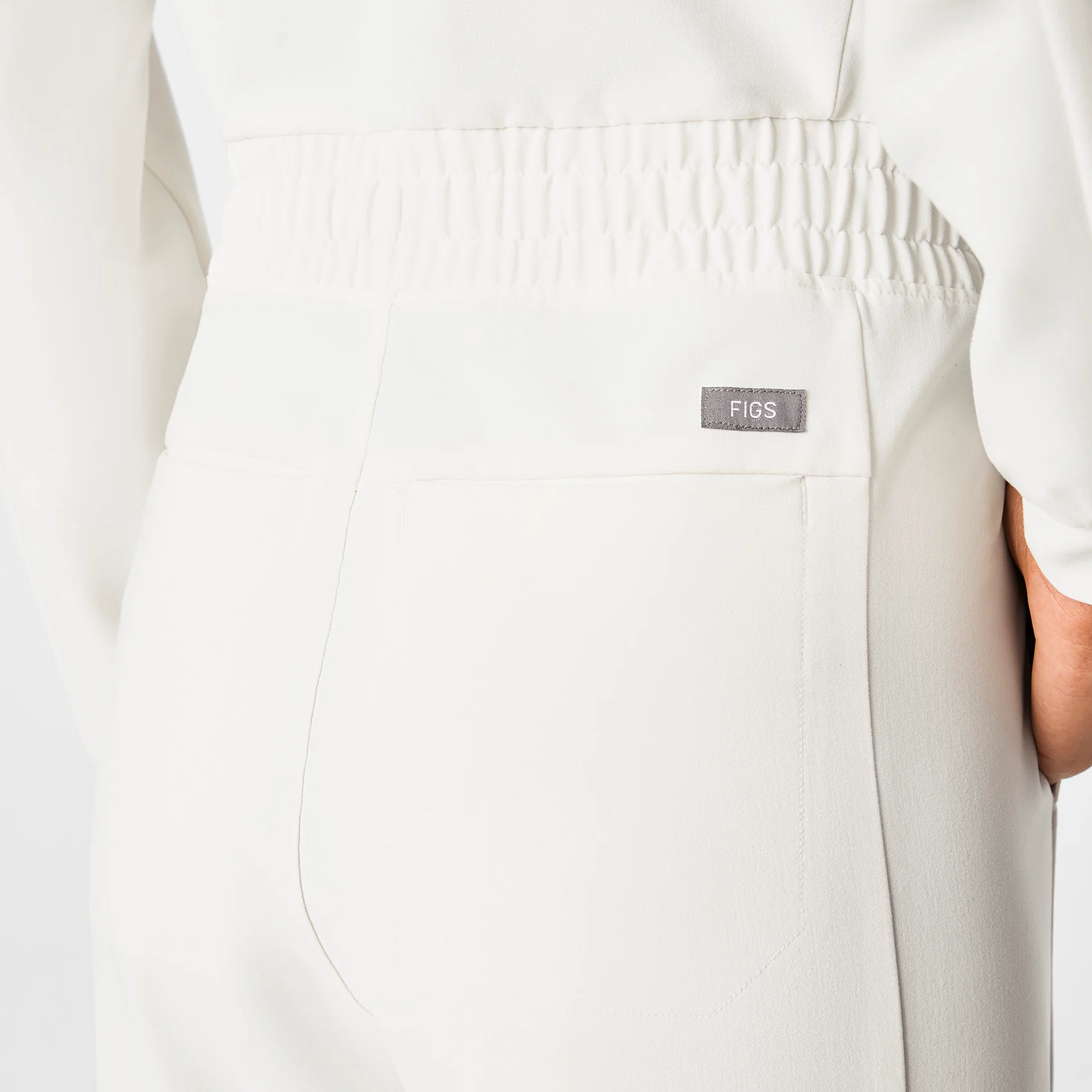 women's Off White FIGS x Team USA Longsleeve Straight Leg - Scrubjumpsuit™ - Image 8