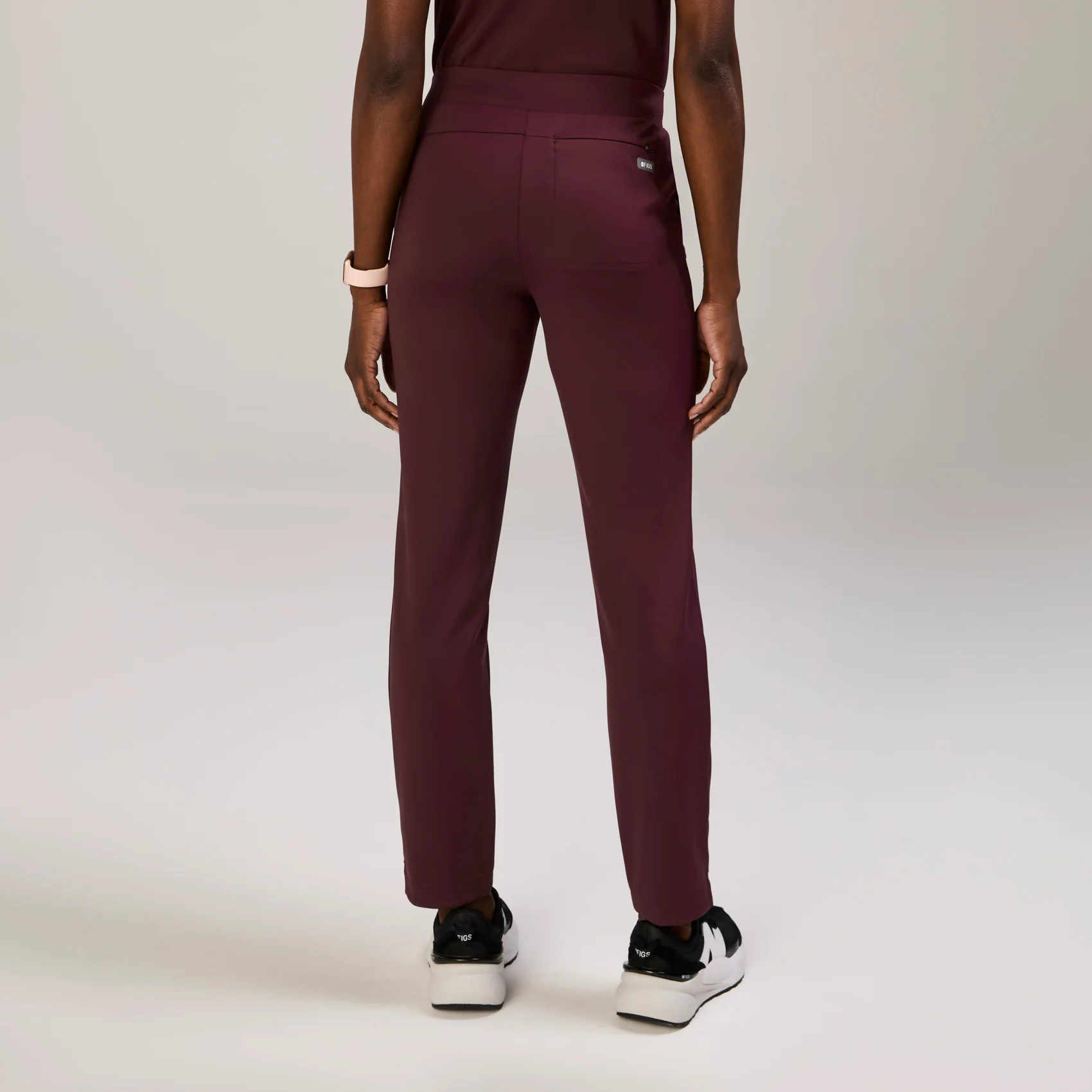 women's Burgundy Tena FORMx Slim Tapered - Tall Scrub Pant™ - Image 4