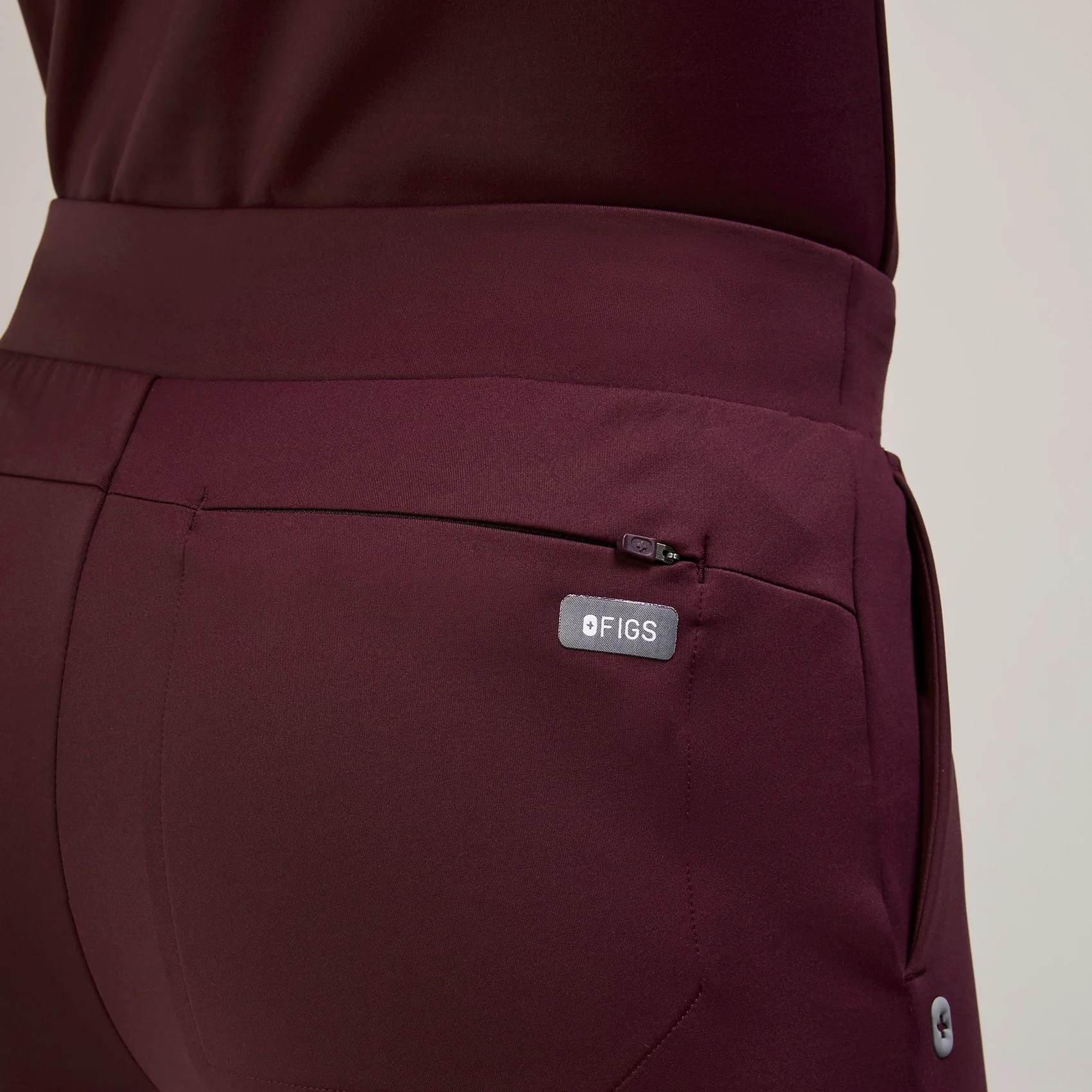 women's Burgundy Tena FORMx Slim Tapered - Tall Scrub Pant™ - Image 5