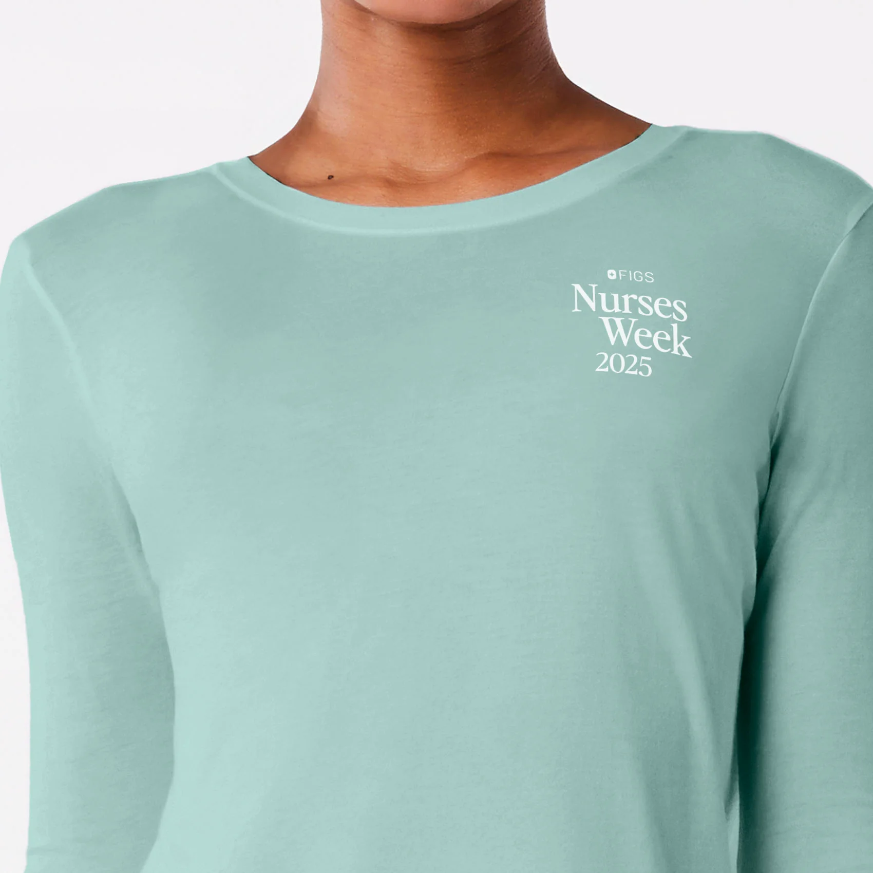 women's Seaglass Turn Patient By Myself Supersoft - Longsleeve Underscrub - Image 4