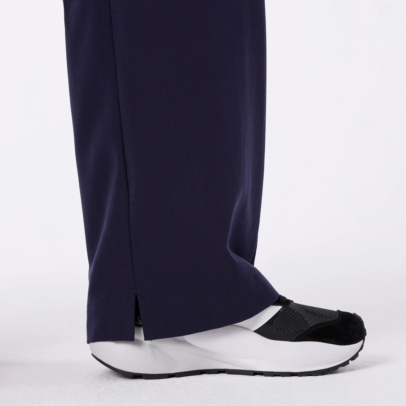 women's Navy Ultra High Rise Shelby Wide Leg - Tall Scrub Pant - Image 9