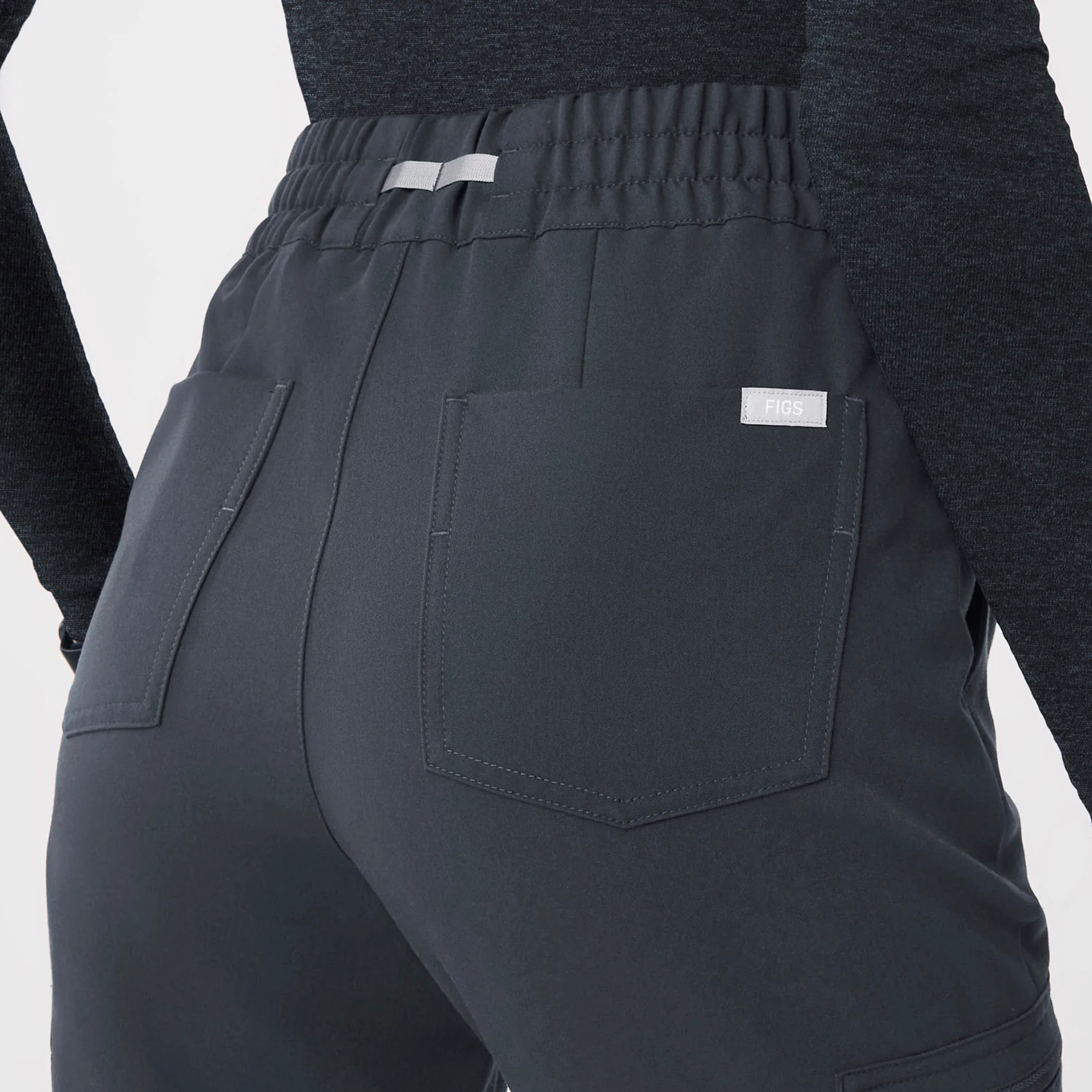 women's Dark Harbor High Waisted Uman Relaxed - Petite Jogger Scrub Pant - Image 5