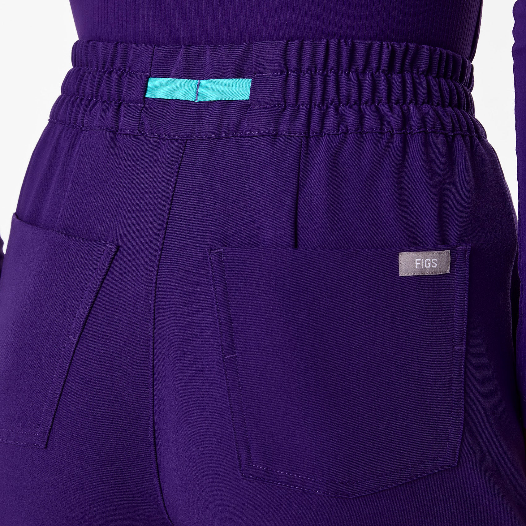 women's Purple Pulse High Waisted Uman Relaxed - Petite Jogger Scrub Pant - Image 5