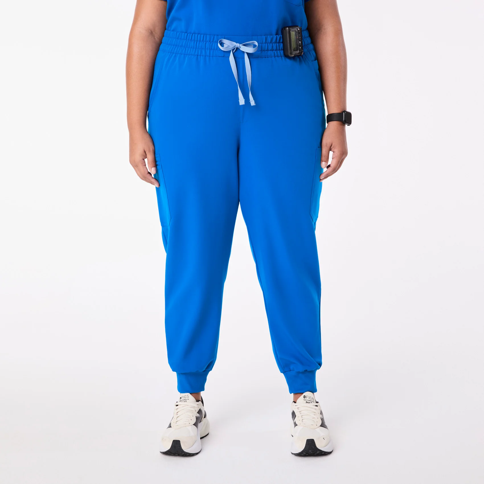 women's Royal Blue High Waisted Uman Relaxed - Jogger Scrub Pant (3XL-6XL)