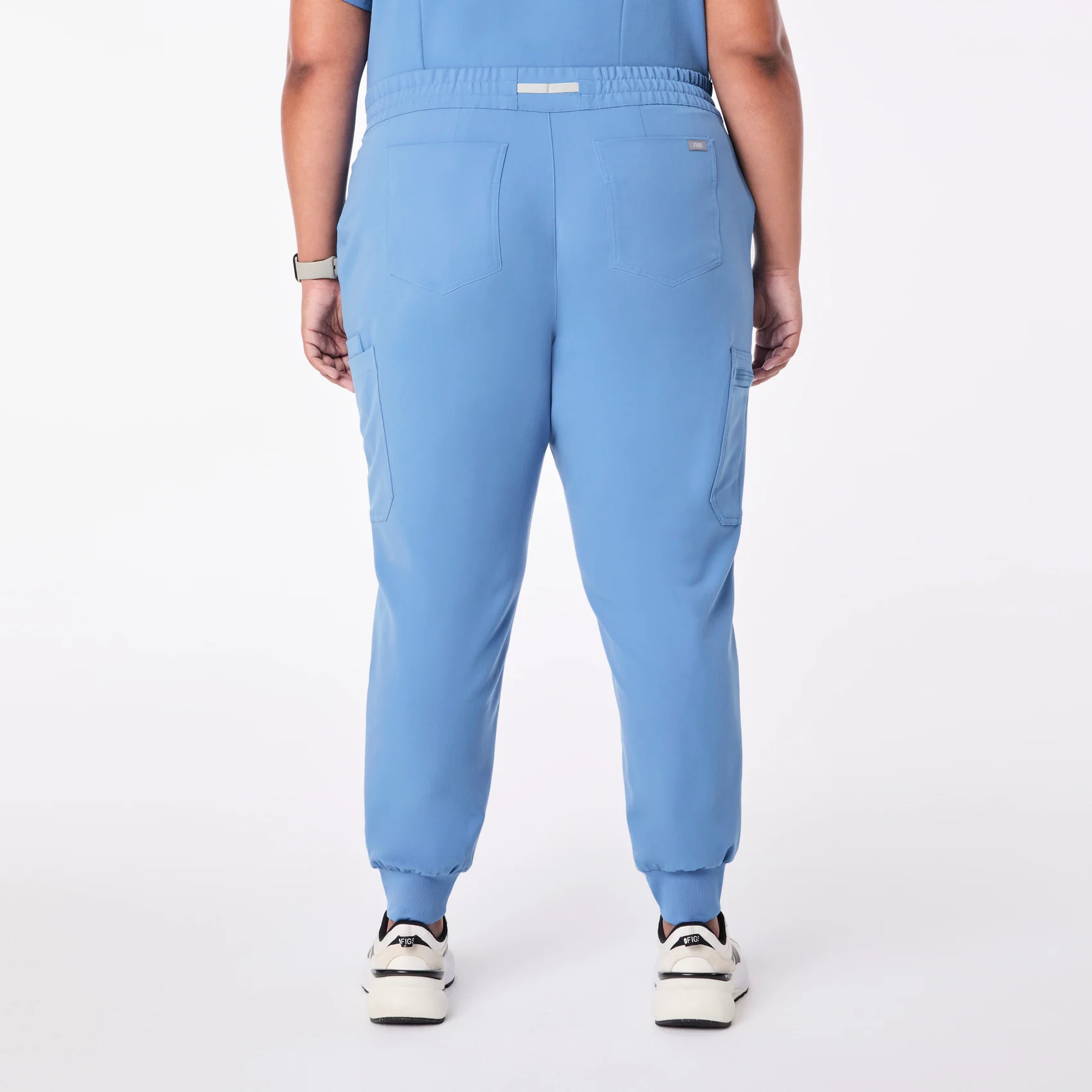 women's Ceil Blue Uman Relaxed - Jogger Scrub Pant (3XL-6XL) - Image 4