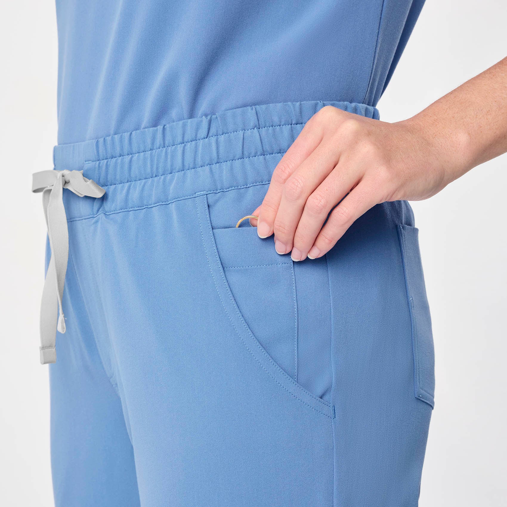 women's Ceil Blue Uman Relaxed - Jogger Scrub Pant - Image 7