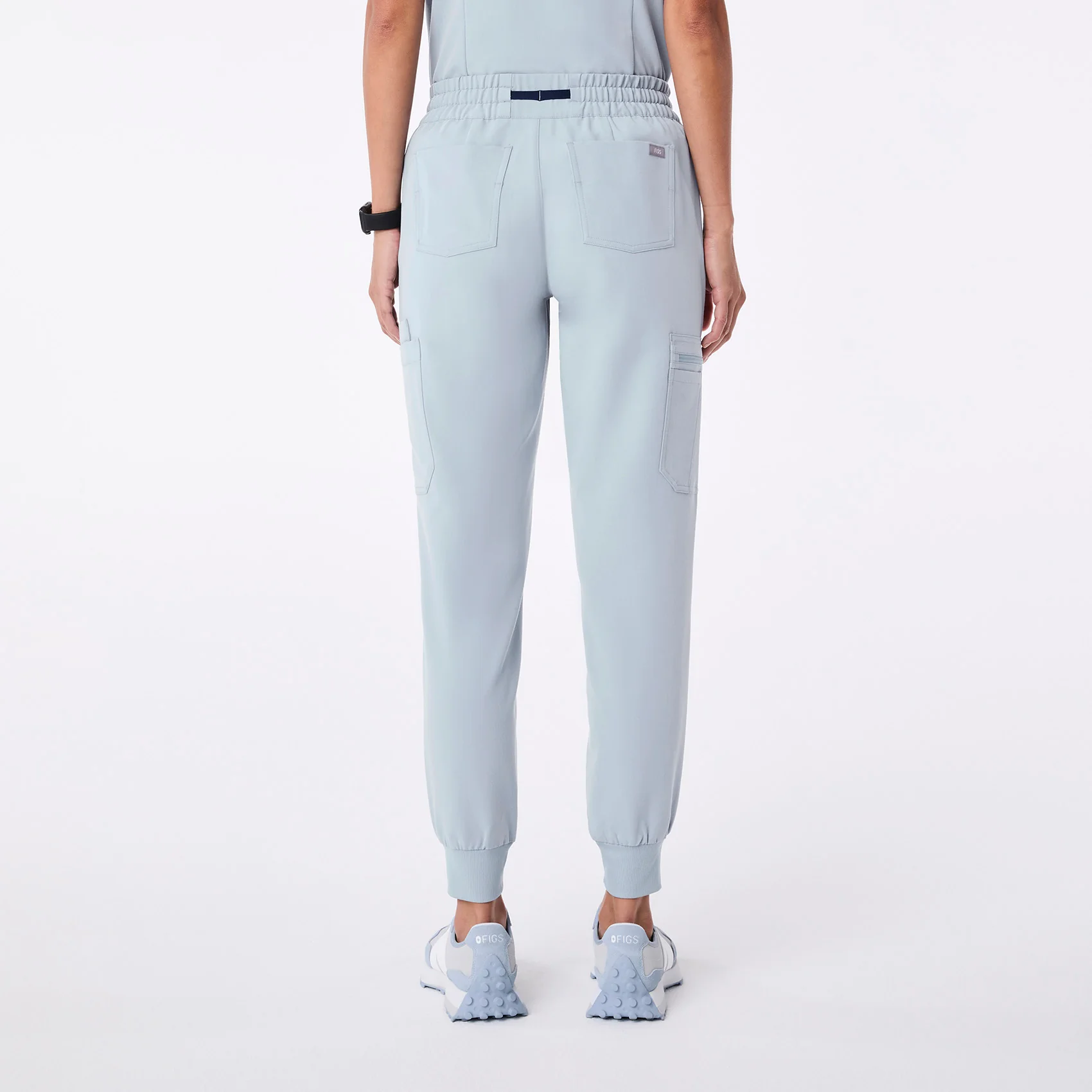women's Dusty Blue Uman Relaxed - Jogger Scrub Pant - Image 4