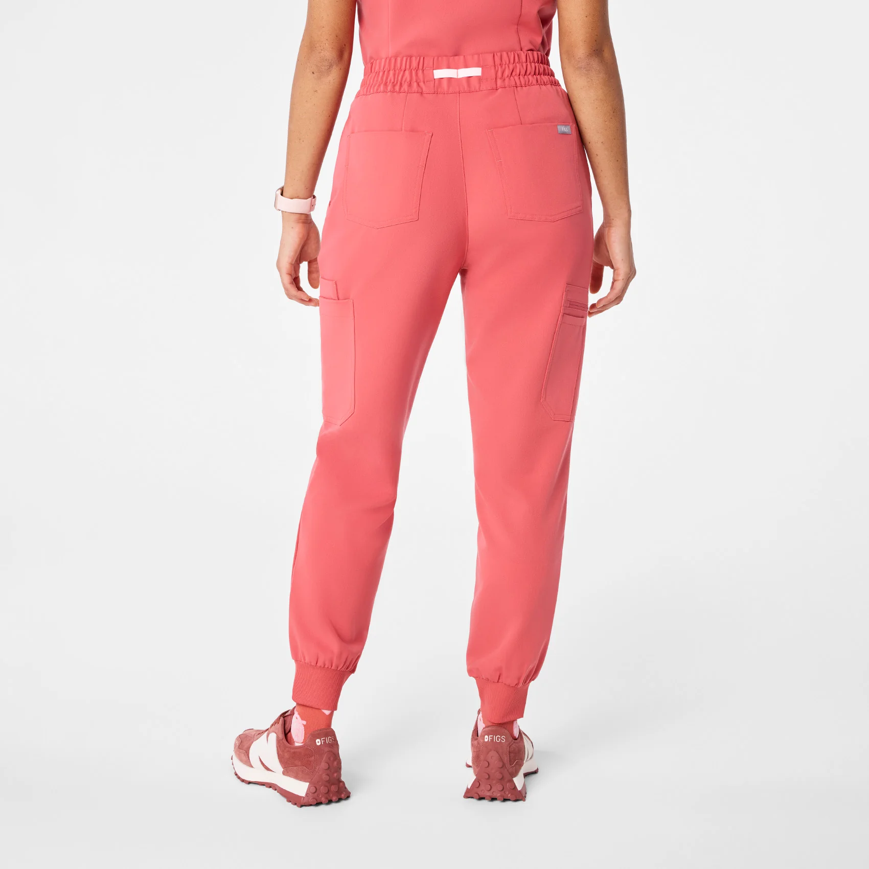 women's Pulmonary Pink Uman Relaxed - Jogger Scrub Pant - Image 4