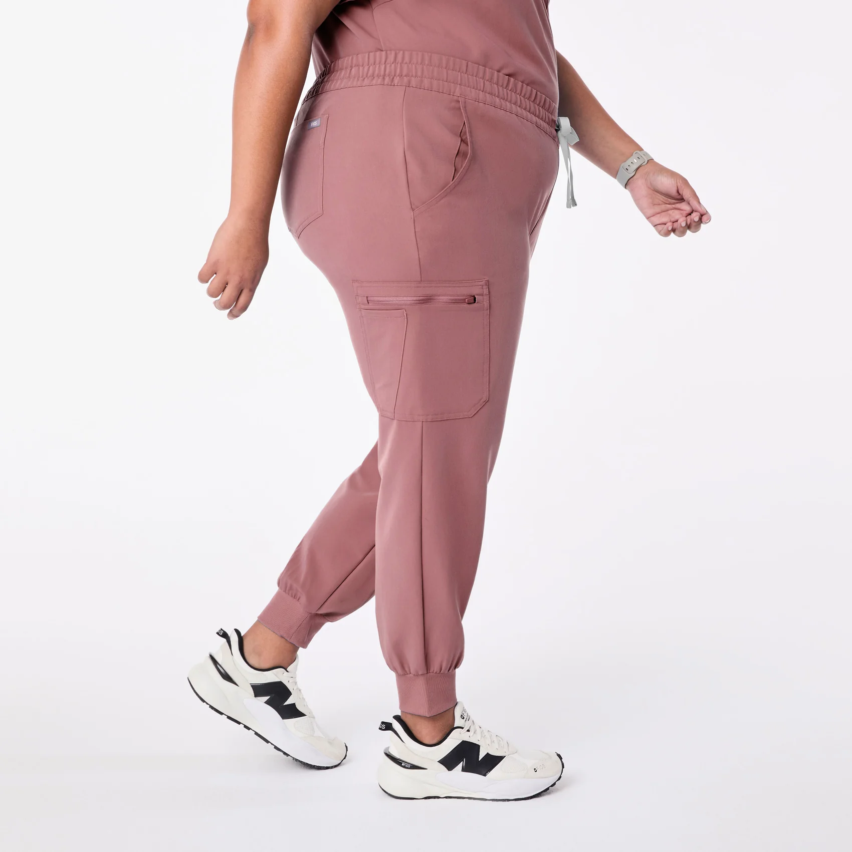 women's Mauve Uman Relaxed - Petite Jogger Scrub Pant (3XL-6XL) - Image 3