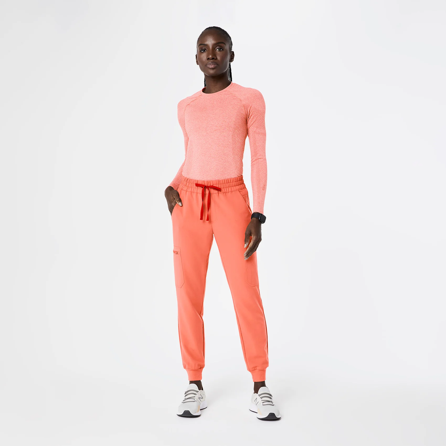 women's Sunset Drift Uman Relaxed - Petite Jogger Scrub Pant - Image 2