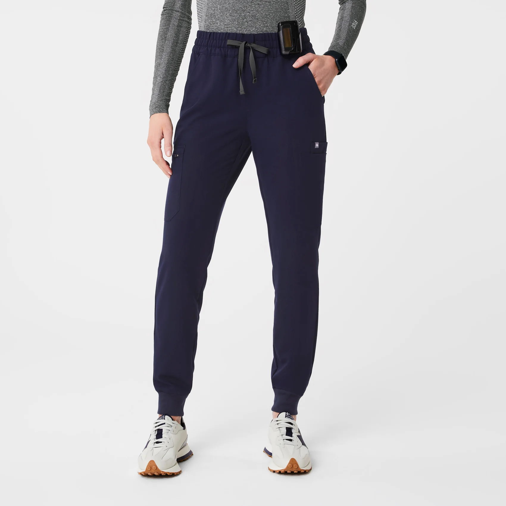 women's Navy Uman Relaxed - Jogger Scrub Pants