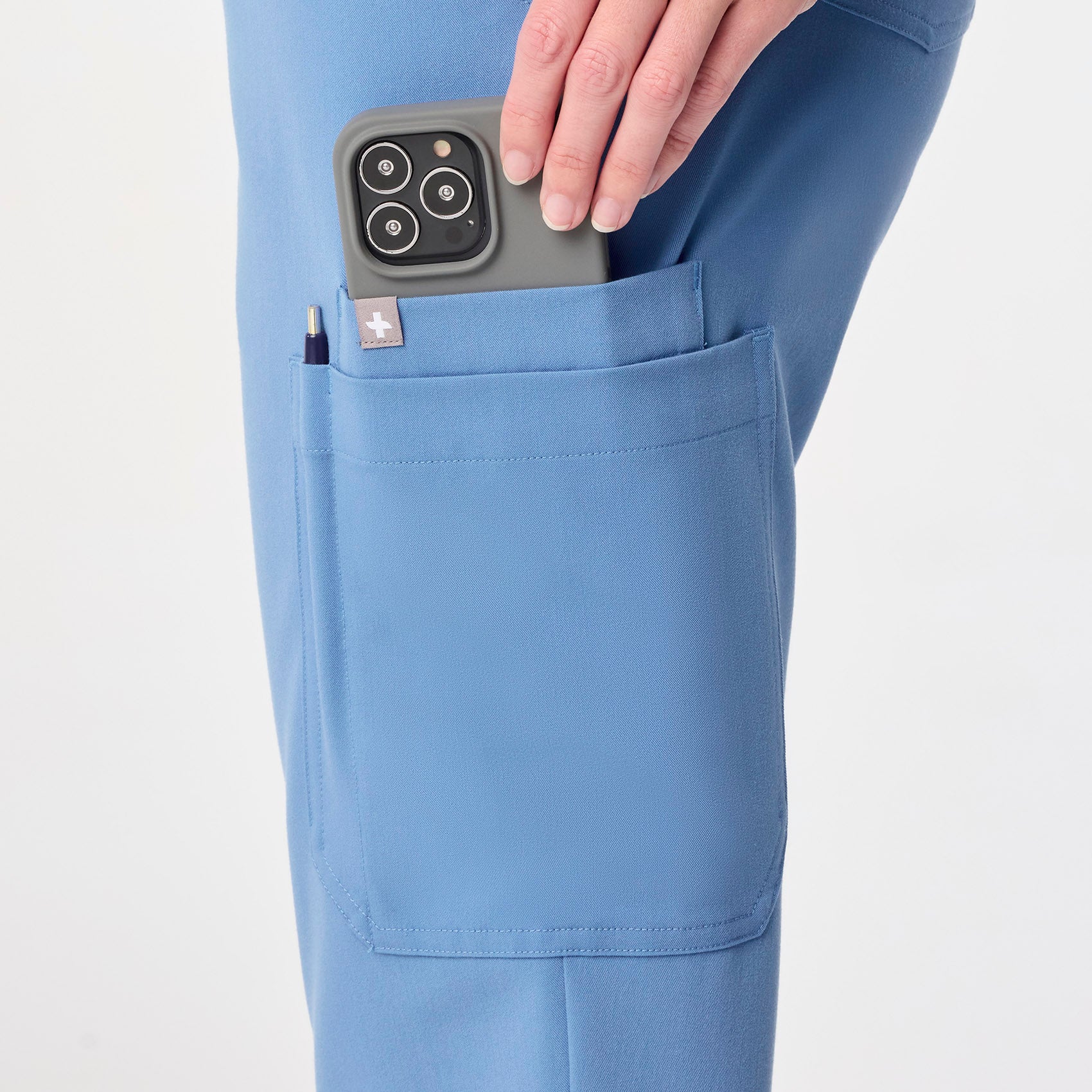 women's Ceil Blue Uman Relaxed - Tall Jogger Scrub Pant - Image 9
