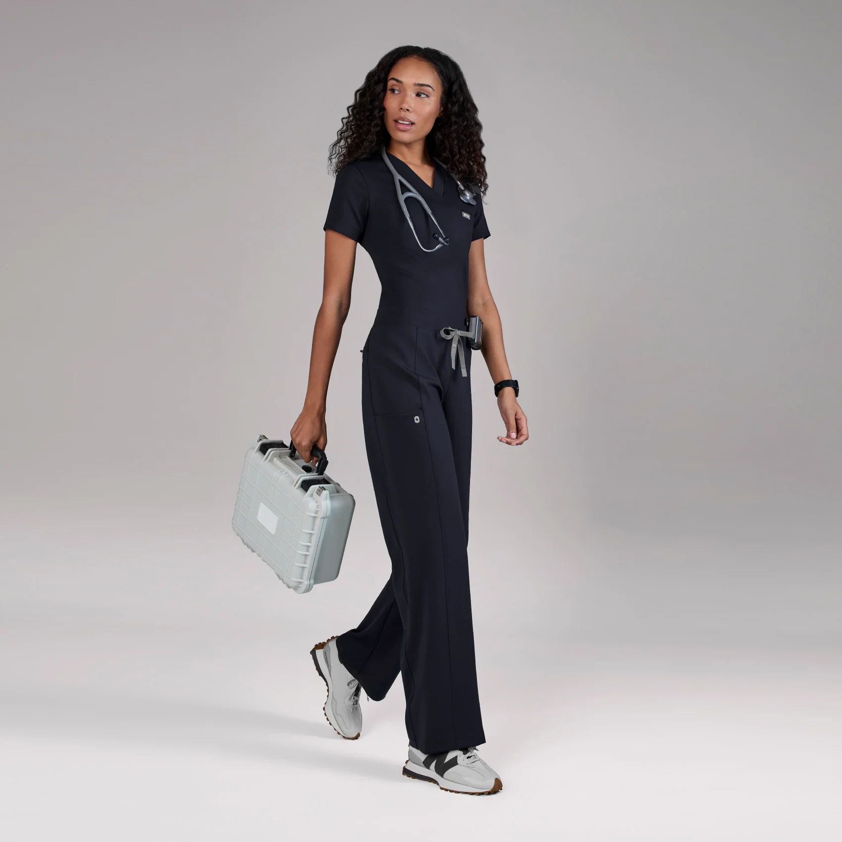 women's Navy Valle FORMx Straight Leg - Scrub Pant - Image 2