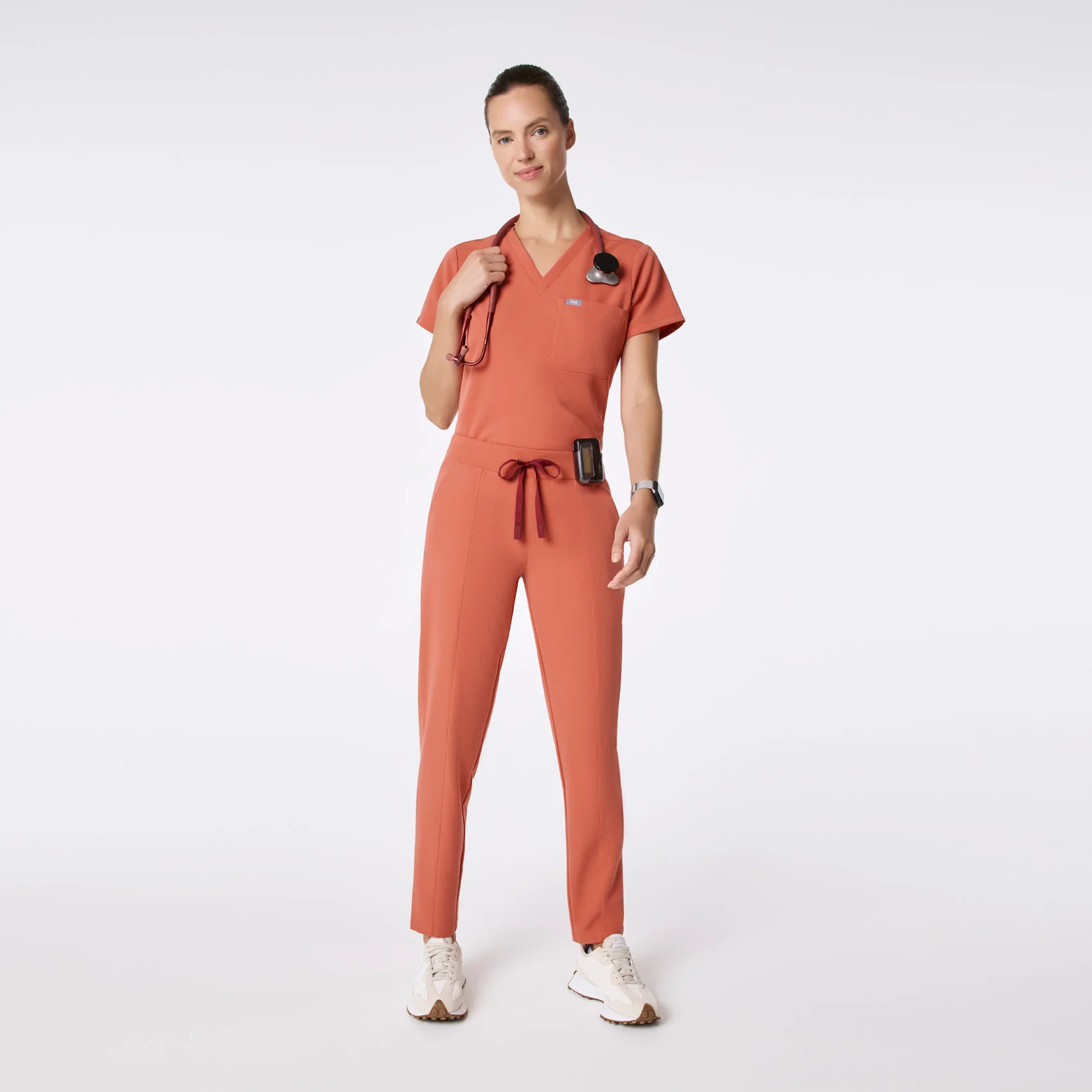 women's Spiced Cider Victoria Slim Tapered - Tall Scrub Pant - Image 2
