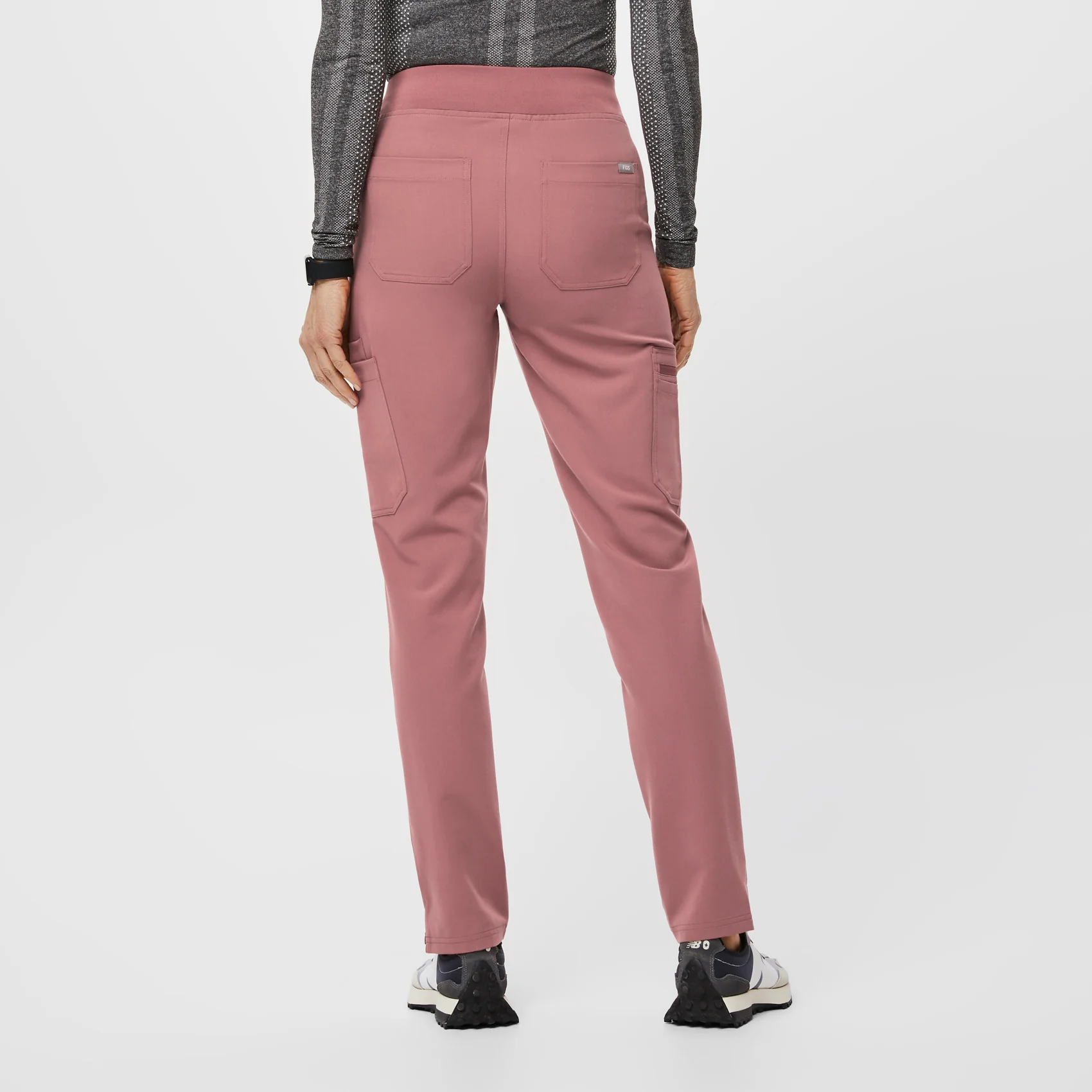 women's Mauve Yola™ High Waisted 2.0 - Petite Skinny Scrub Pants - Image 4