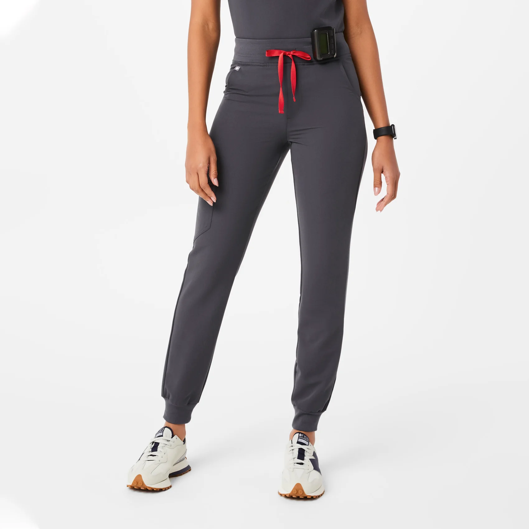 women's Charcoal Zamora™ High Waisted - Tall Jogger Scrub Pants
