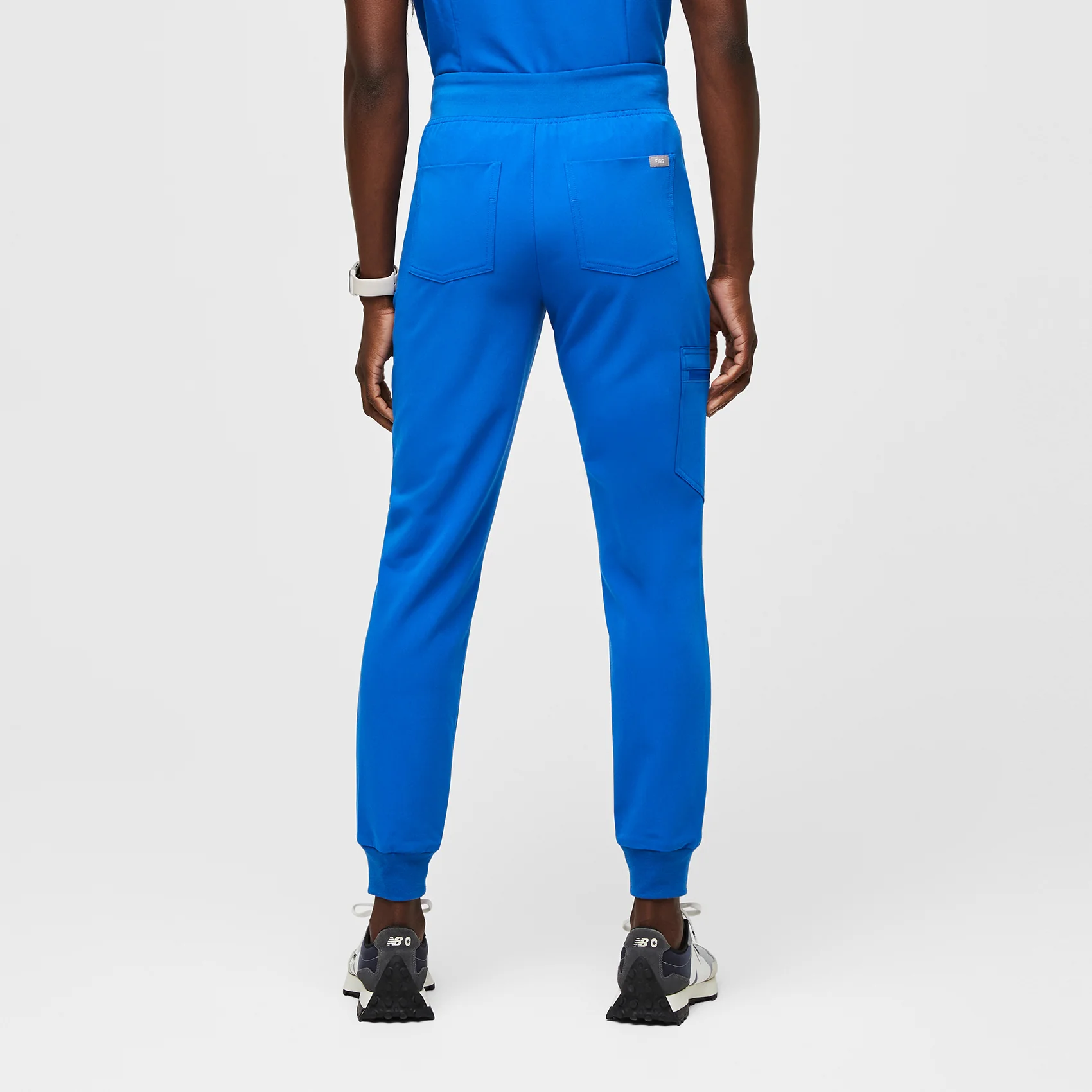 women's Royal Blue Zamora™ High Waisted - Tall Jogger Scrub Pants - Image 4