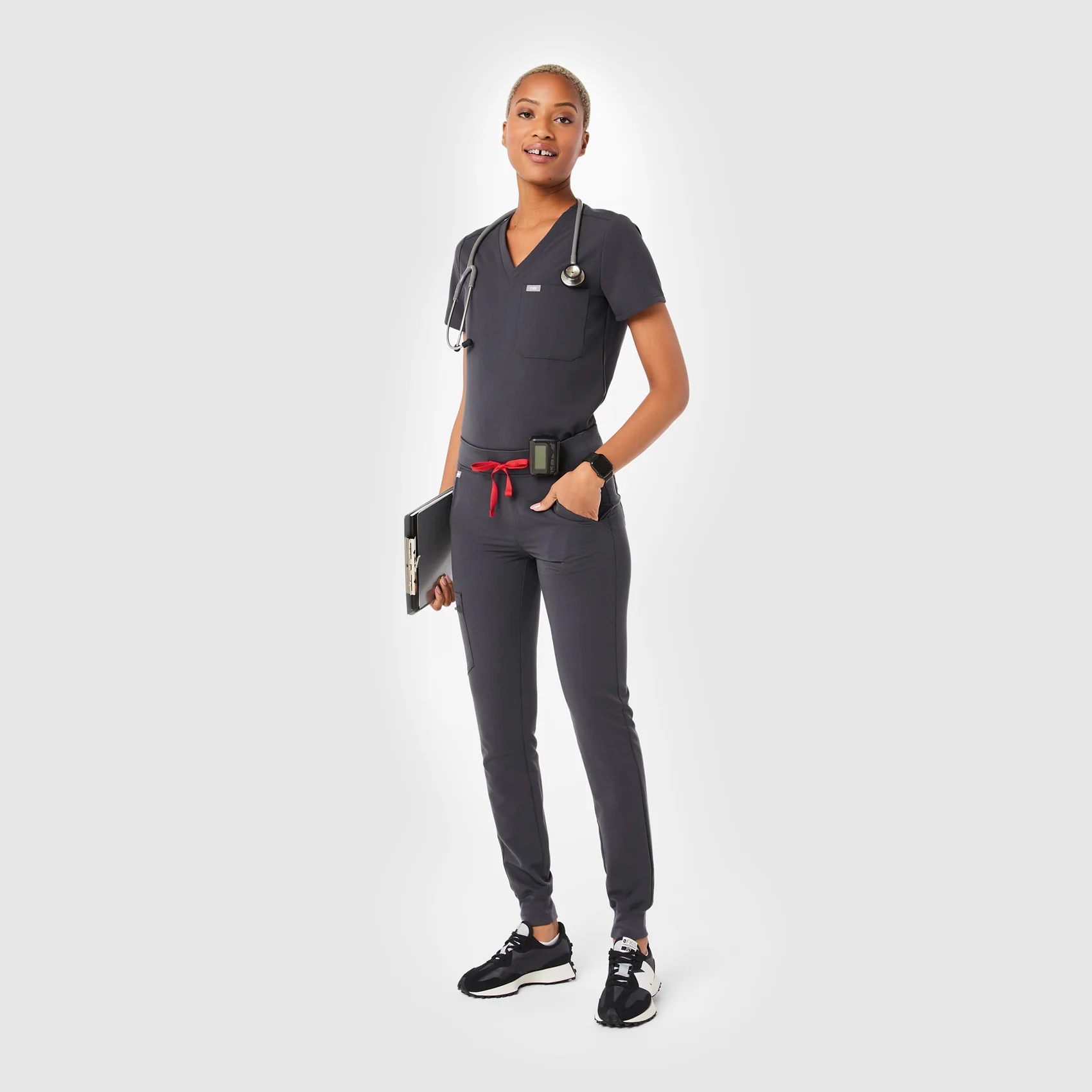 women's Charcoal Zamora™ - Jogger Scrub Pants - Image 2