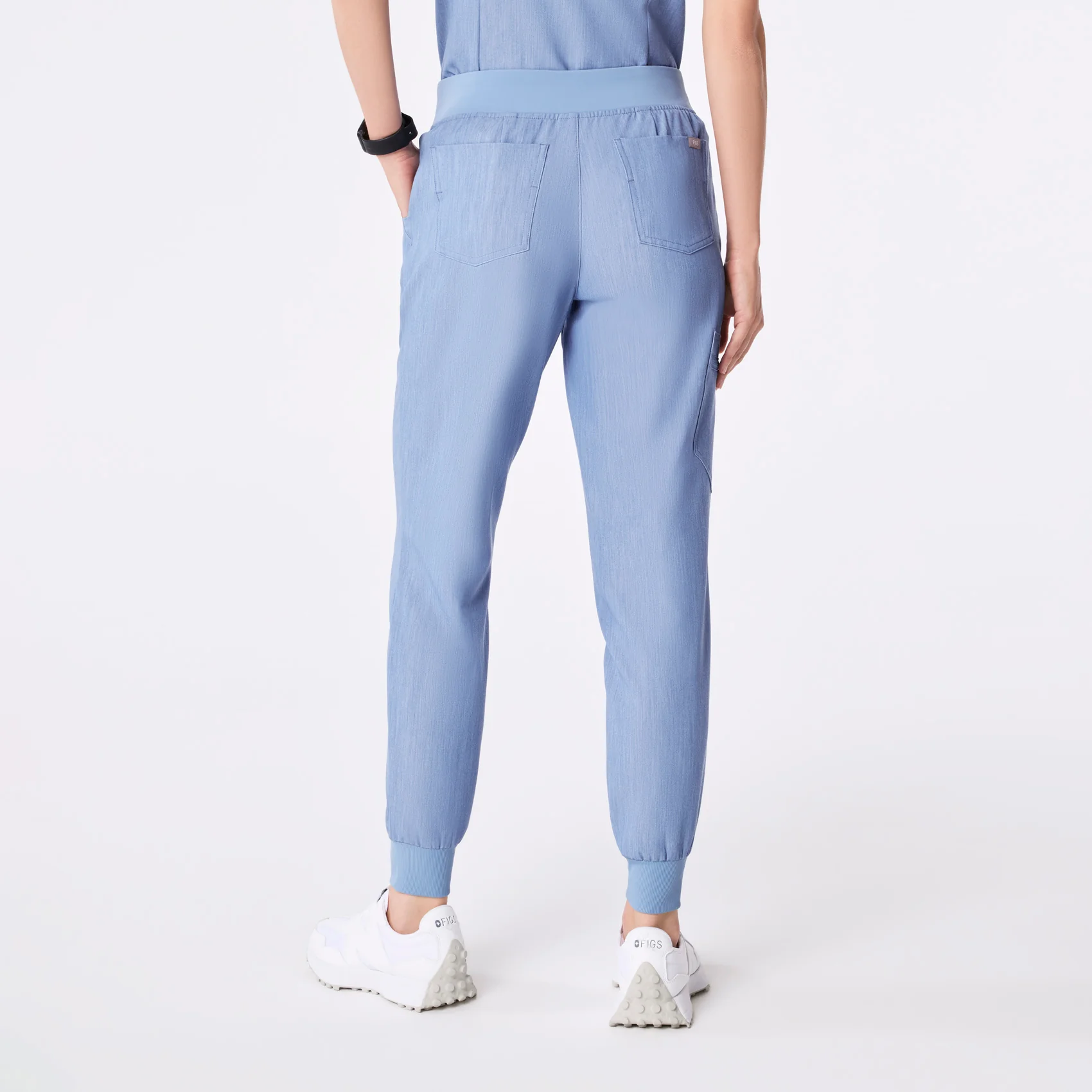 women's Heather Indigo Zamora - Petite Jogger Scrub Pant™ - Image 4