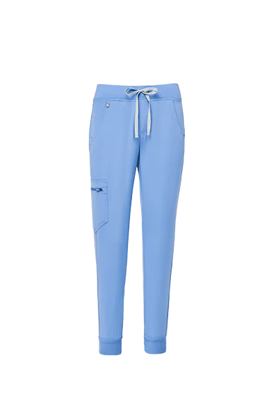women's Ceil Blue Zamora™- Petite Jogger Scrub Pants (3XL - 6XL) - Image 7