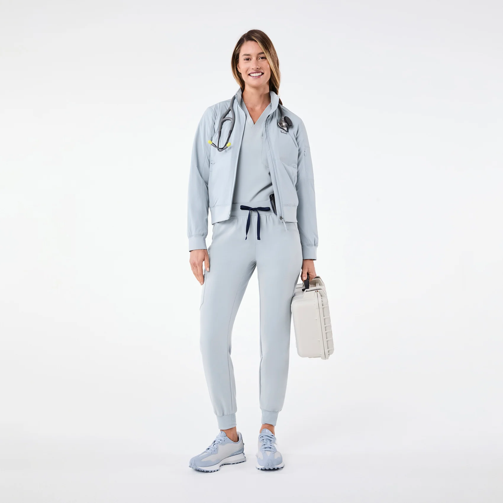 women's Dusty Blue Zamora - Tall Jogger Scrub Pant™ - Image 2