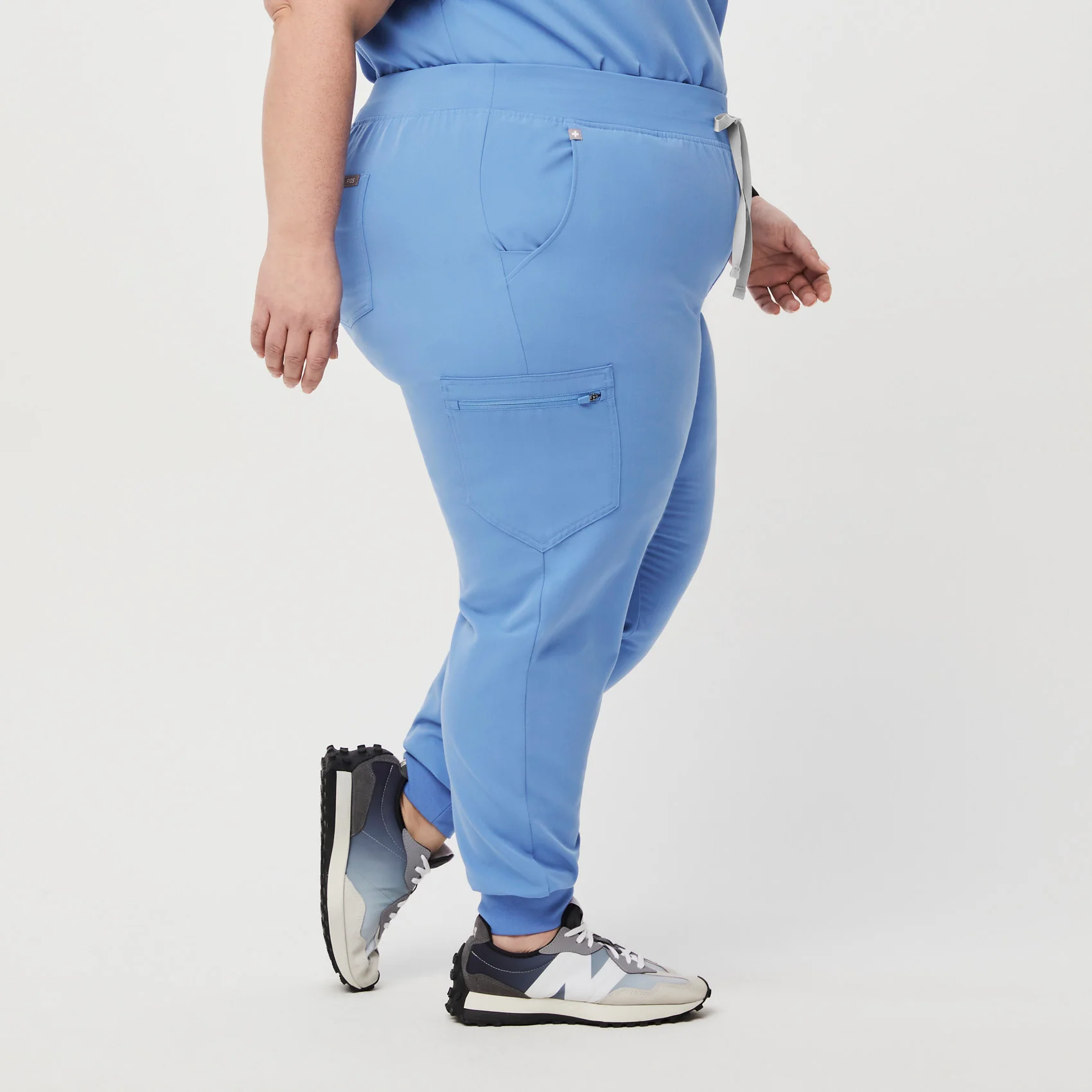 women's Ceil Blue Zamora™ - Tall Jogger Scrub Pants (3XL - 6XL) - Image 3